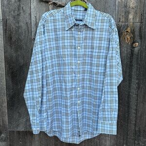 Burberry London Blue Nova Check Button Up Shirt